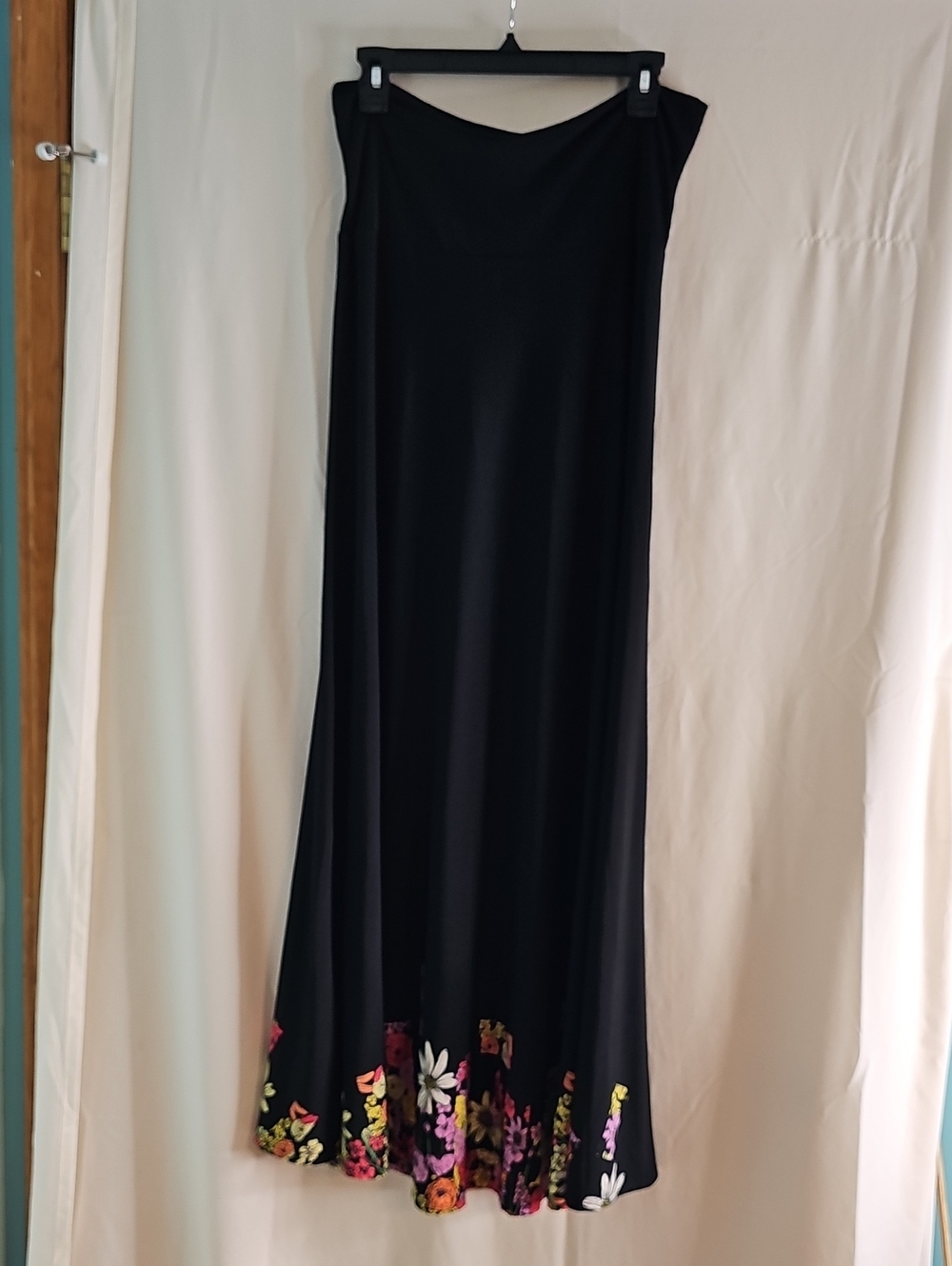 Lularoe Black Floral Hem Maxi Dress